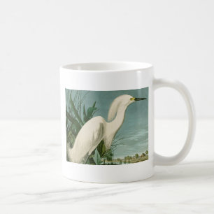 Mug Aigrette neigeuse d'Audubon oiseau Héron blanc orn