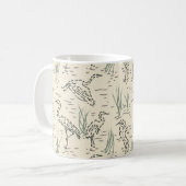 Mug Aigrettes de midi - Le long de la rivière - motif (Devant gauche)