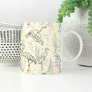 Mug Aigrettes de midi - Le long de la rivière - motif 