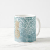 Mug Aiguille dorée brillante bleue (Devant droit)