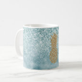 Mug Aiguille dorée brillante bleue (Devant gauche)