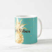 Mug Aiguille jaune vert à la menthe (Devant droit)