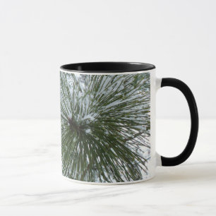 Mug Aiguilles de pin neigeux Hiver Nature Photographie