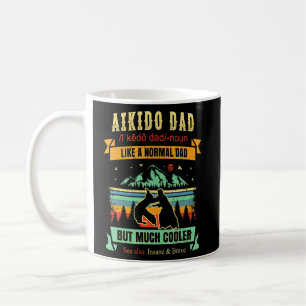 Mug Aikido Autodéfense Martial Art Retro Papa Vintage