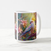Mug Aile Iridescente Cockatiel Imaginaire Oiseau (Devant droit)