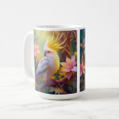 Mug Aile Iridescente Cockatiel Imaginaire Oiseau (Devant gauche)