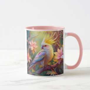 Mug Aile Iridescente Cockatiel Imaginaire Oiseau