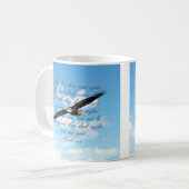 Mug Ailes comme Eagles, bible de chrétien de 40:31 (Devant gauche)