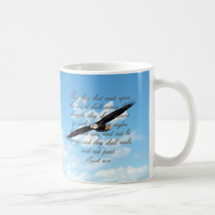 Mug Ailes comme Eagles, bible de chrétien de 40:31