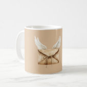 Mug Ailes d'ange d'enveloppe de crème (Devant gauche)