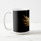 Mug Ailes d'Ange d'or sur arrière - plan noir (Gauche)