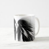 Mug AILES D'ANGE Monogramme gris-noir (Devant droit)