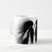 Mug AILES D'ANGE Monogramme gris-noir (Devant gauche)