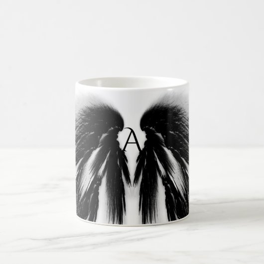 Mug AILES D'ANGE Monogramme gris-noir (Centre)