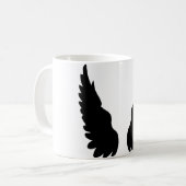 Mug ailes d'anges noirs (Devant gauche)