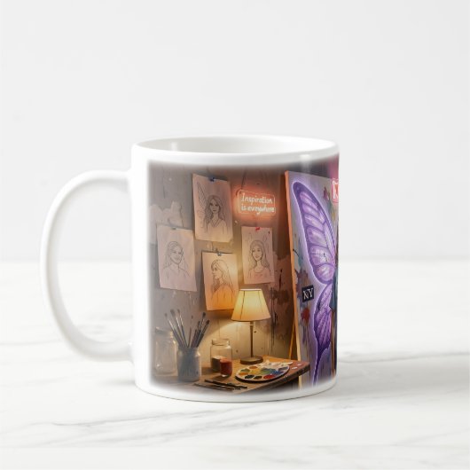 Mug Ailes de Guérison dans un Studio de Rêve Urbai (Gauche)