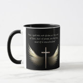 Mug Ailes de Saint-Esprit avec le vers de croix et (Gauche)