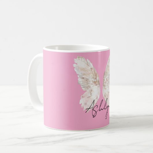 Mug Ailes poilues rose (Devant gauche)