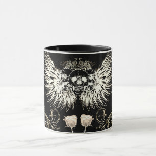 Mug Ailes Romance gothiques victoriennes de crâne et