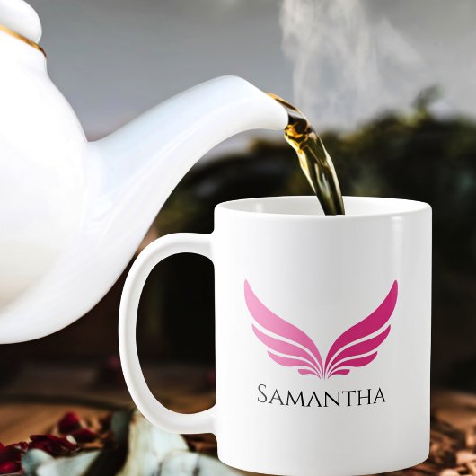 Mug Ailes roses Mignonnes Fille Aviation Femmes Simple