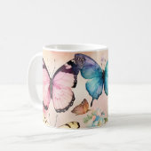 Mug "Ailes Whimsical : Cup de café design papillon" (Devant gauche)
