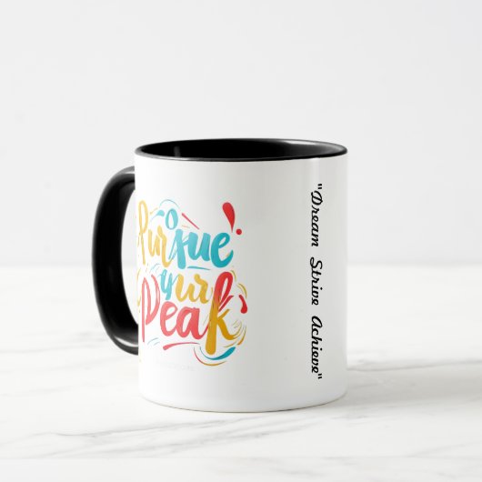 Mug "Aim for Peaks" (Devant gauche)
