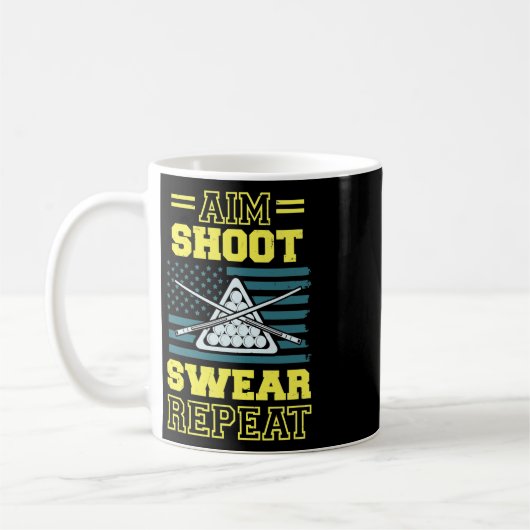 Mug Aim Shoot Sweat Répétition Billiards Pool Table Am (Gauche)