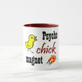 Mug Aimant psychopathe de poussin (Centre)