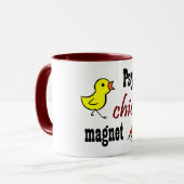 Mug Aimant psychopathe de poussin (Devant gauche)