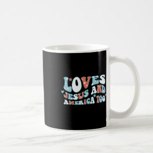 Mug Aime Jésus Et L'Amérique Trop Patriotique Christia