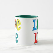 Mug AIME LA VIE ! message chrétien personnalisable (Centre)