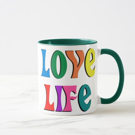 Mug AIME LA VIE ! message chrétien personnalisable (Droite)