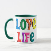 Mug AIME LA VIE ! message chrétien personnalisable (Gauche)