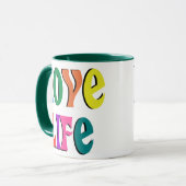 Mug AIME LA VIE ! message chrétien personnalisable (Devant gauche)