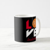 Mug Aime le basket-ball (Devant droit)