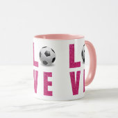 Mug Aime le football (Devant droit)
