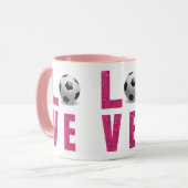 Mug Aime le football (Devant gauche)