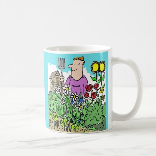 Mug Aime Le Jardinage. Keen Gardener (Droite)
