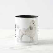 Mug Aime mon caniche (blanc) (Centre)
