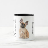 Mug Aime mon Frenchie (marron) (Centre)