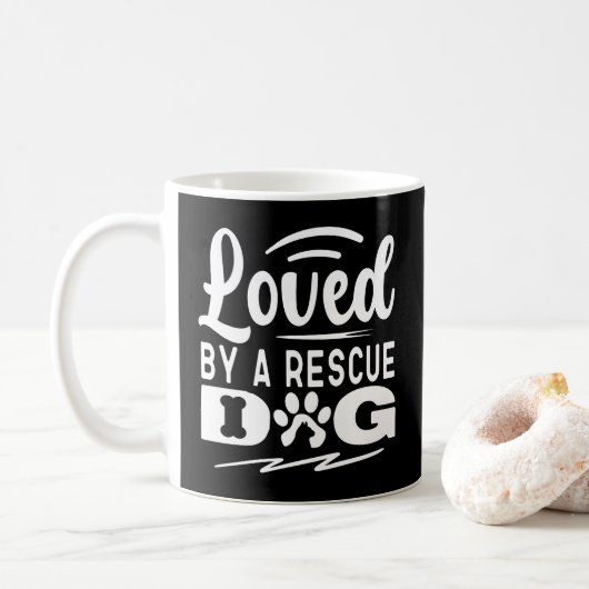 Mug Aimé Par Un Chien Secourt Animaux Animaux Animaux  (Avec donut)