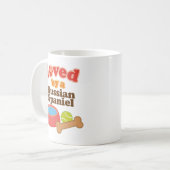 Mug Aimé par un épagneul russe (race de chien) (Devant gauche)
