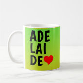 Mug Aimer Adélaïde (ou votre texte) Coeur sur l'or ver (Gauche)