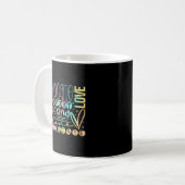 Mug Aimer Aidez Support Acceptez Être Autisme Aime (Devant gauche)