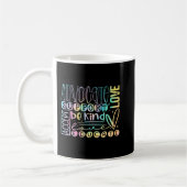 Mug Aimer Aidez Support Acceptez Être Autisme Aime (Gauche)