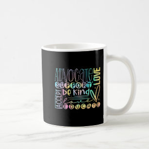 Mug Aimer Aidez Support Acceptez Être Autisme Aime