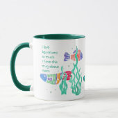 Mug Aimer Aquarium Poisson tant je me divertit Citer M (Gauche)
