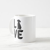 Mug Aimer avec le chien (assis) (Devant gauche)