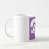 Mug Aimer blanc et violet (Gauche)