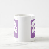 Mug Aimer blanc et violet (Centre)
